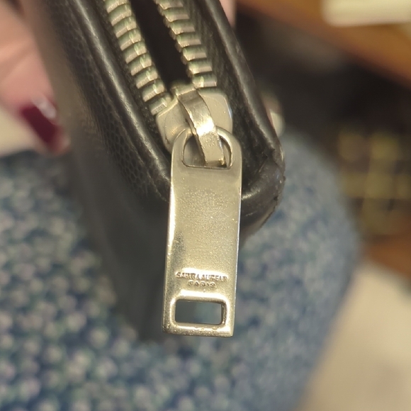Saint Laurent Textured Black Wallet - Picture 9 of 16
